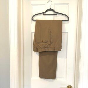 Brooks Brothers Madison Fit Dress Pants – Tan / Khaki – 100% Wool – Men’s 34x32